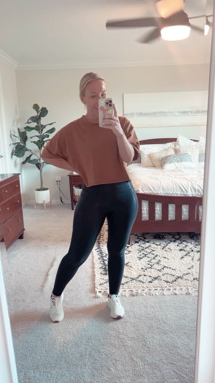 Wore my new shoes out today! Fit tts & are very lightweight and comfortable! 
Tee - size medium, more of a cropped fit.
Leggings - size medium. Side pocket and nice shine  (sizes very limited!)

#LTKFitness #LTKshoecrush #LTKstyletip