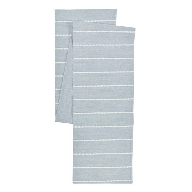 My Texas House Sutton Cotton Rich Pick Stitch 14" x 90" Table Runner, Blue, 1 Piece | Walmart (US)