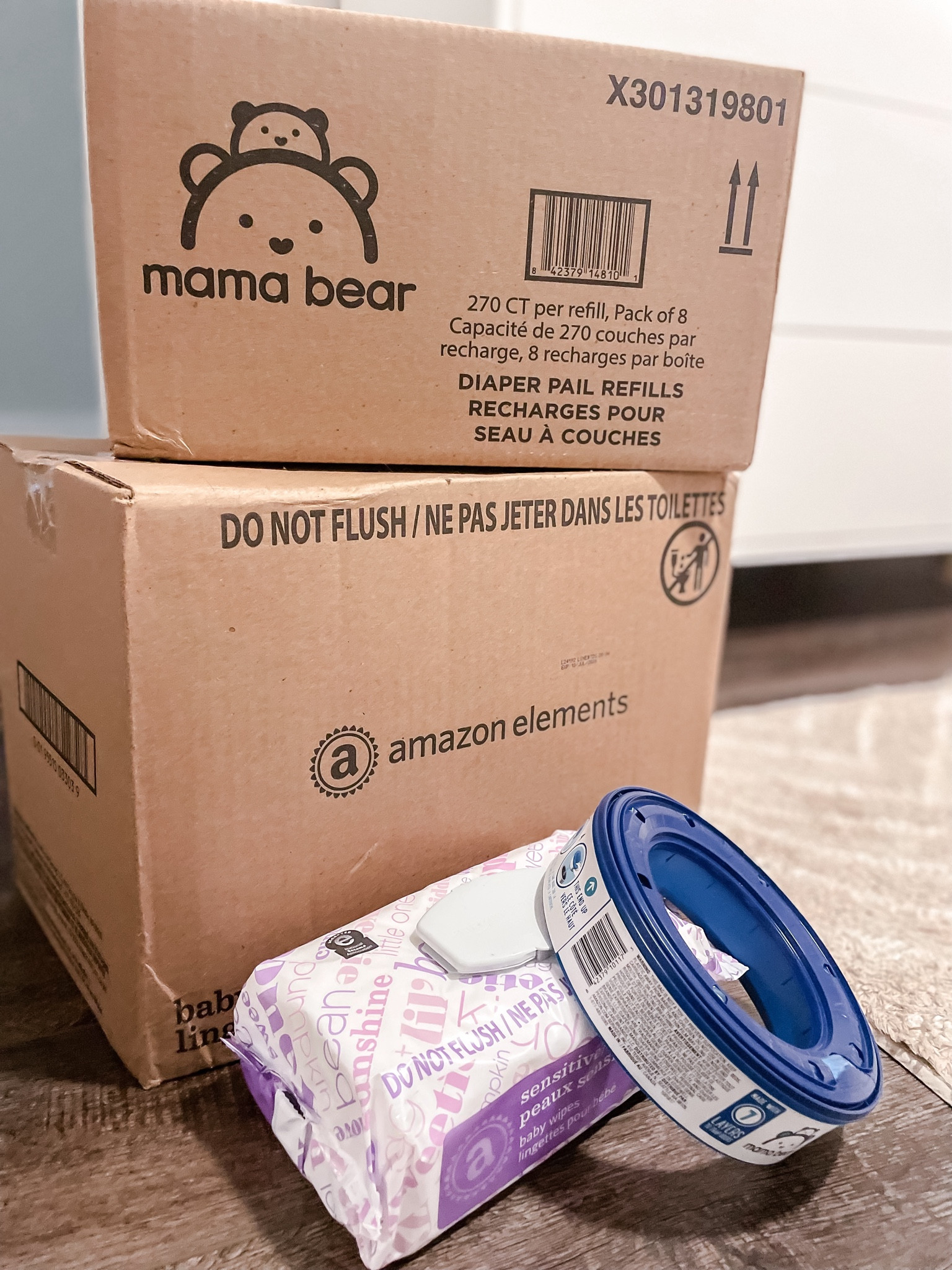 My favorite subscription…Amazon wipes & mama bear diaper pail refills (fits diaper genie) 
This has been the most convenient & cost effective way we’ve found! Not to mention, the quality is amazing. We favored pampers wipes & found these very comparable!

#LTKBaby #LTKKids #LTKBump