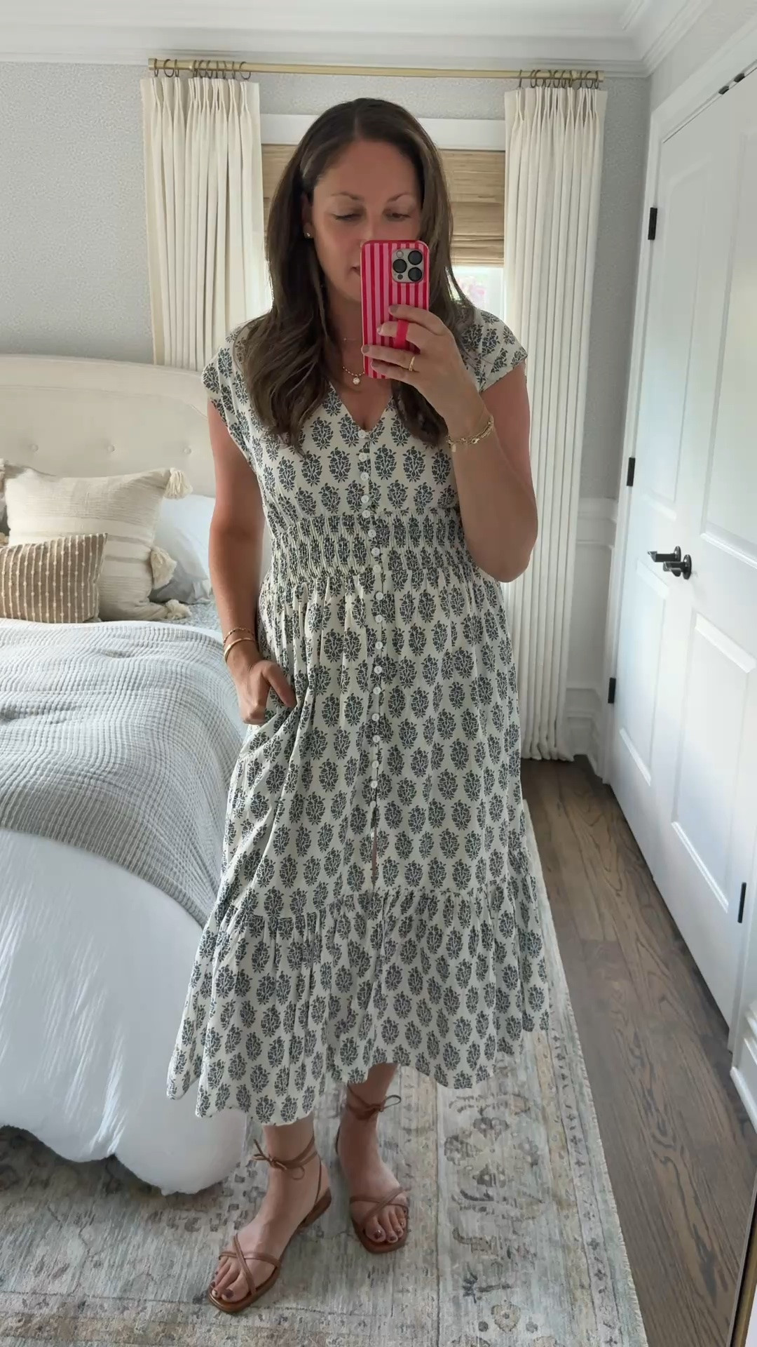 A favorite new summer dress from Marea! This print is so classic and beautiful and the fit of this dress is perfect. Comfortable (it has pockets!!) — perfect for a day out, travel or work. I’m wearing a size small.

#LTKdayinmylife #LTKootd #LTKselfcare