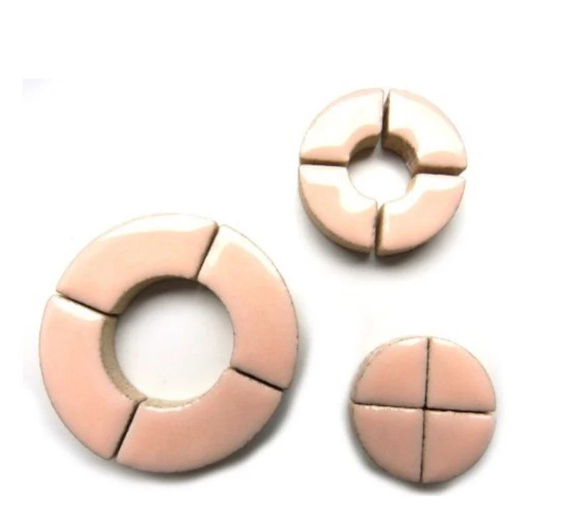 Bullseye Ceramic Tiles Sweet Pink//ceramic Semi Circles//mosaic Tiles//mosaic Surplus - Etsy | Etsy (US)