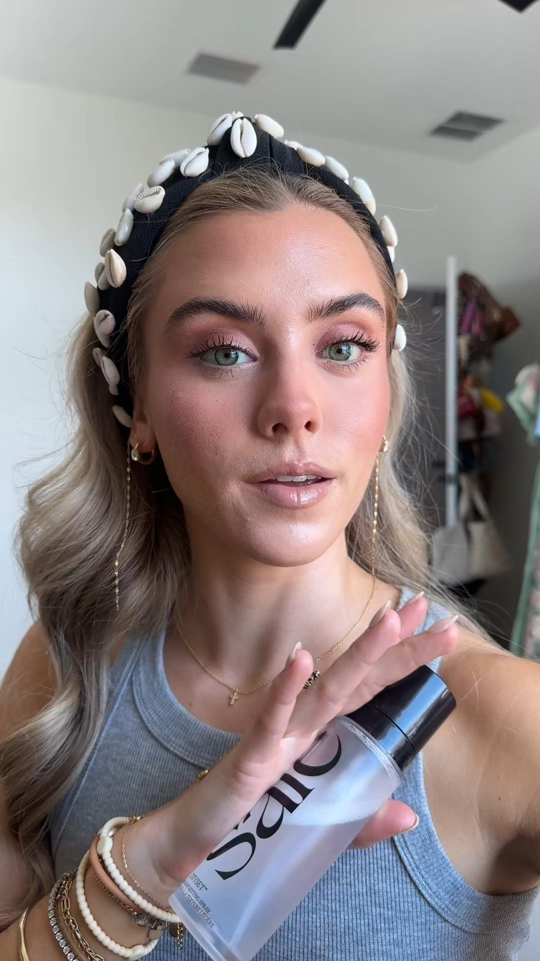 My setting spray sandwich is a glowy setting spray and finishing it off with the L’Oréal Paris infallible three second setting mist to make everything waterproof!!! Introducing the first clean setting spray with no compromises: 16-hour wear, comfortable, and actually good for your skin. Why set with anything else? CitySet™ Lightweight Setting Spray uses plant-based polymers to comfortably set your makeup for 16 hours. The non-aerosol, ultra-fine mist disperses evenly and absorbs instantly for a natural-dewy finish that’s never sticky, tacky, or shiny. CitySet™ is the only setting spray you’ll reach for daily, with its lightweight mist, natural finish, and comfortable, hydrating feel. 

CitySet™ is non-comedogenic, alcohol- and scent-free. It’s also dermatologist tested to be safe for all skin types including sensitive, blemish-prone, and dry skin. @Kohl's  @Saie 
   @Sephora 

#LTKgrwm #LTKBeauty #LTKselfcare