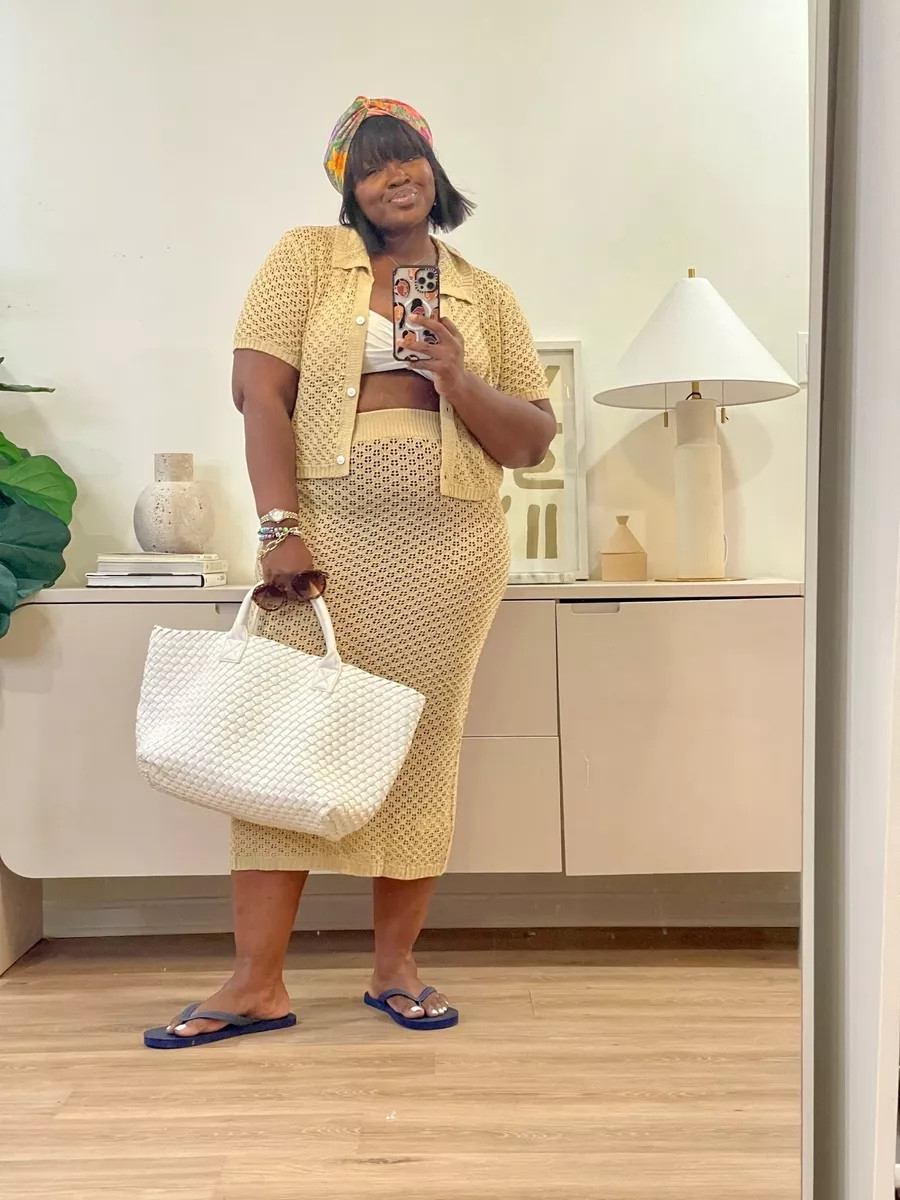 Matching sets make everything easier. This crochet crop top and maxi skirt set creates a put-together look without needing extra effort. 

#crochettrend #ltkfashion #curvyconfidence #knitset #ltkcurves #styleinspo #fashionmoment #outfitideas #fashionfinds 

 #LTKootd #LTKSeasonal #LTKTravel