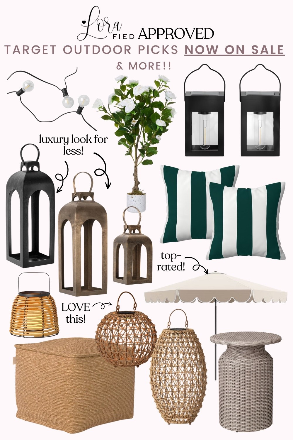 LORAfied Approved Picks from the Target Outdoor Sale!
target sale, target outdoor sale, target home, outdoor home, outdoor home decor, patio decor, luxury for less 

#LTKHome #LTKSeasonal #LTKSaleAlert