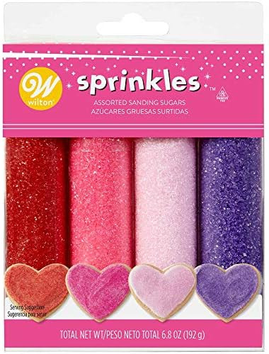 Food Items SPRINKLES SUGAR 4/PK VALETINE, us:one size, Valentine's Day | Amazon (US)