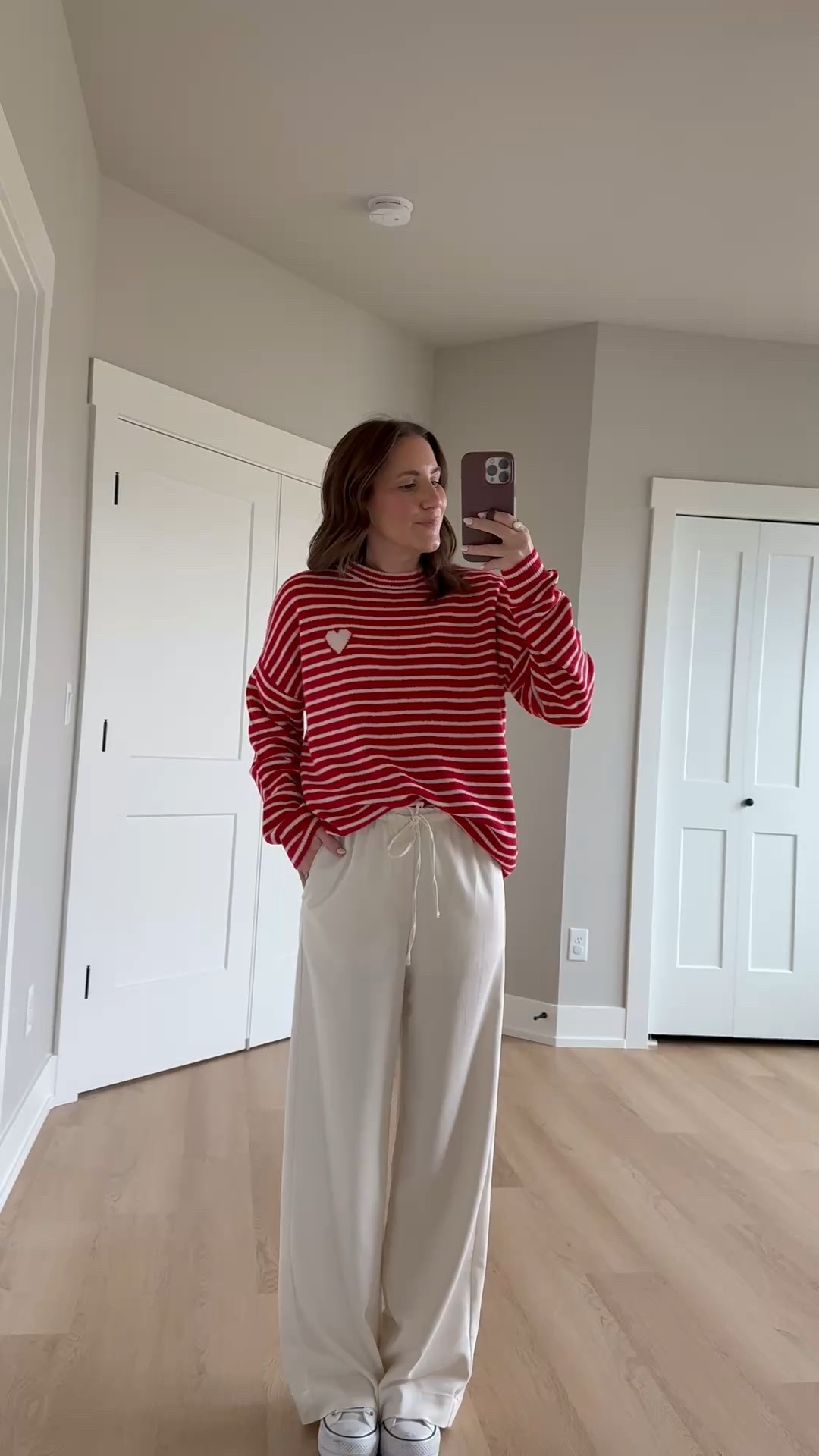 Teacher outfit idea ❤️ a cute little Valentine’s Day outfit! This sweater is SO soft! I sized up to a medium. These pants remind me of aritzia but are a fraction of the price! I’m wearing a size small

Teacher style | teacher outfit idea | classroom style | target style | outfit inspo 

#LTKWorkwear