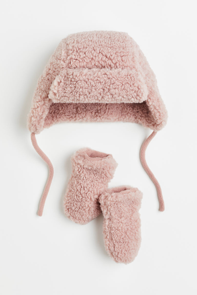 H & M - 2-piece teddy set - Pink | H&M (UK, MY, IN, SG, PH, TW, HK)