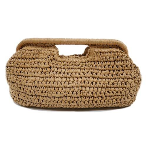Large Straw Clutch Bag for Women Summer Satchel Purse Fashion Woven Top Hanlde Handbags for Beach... | Amazon (US)