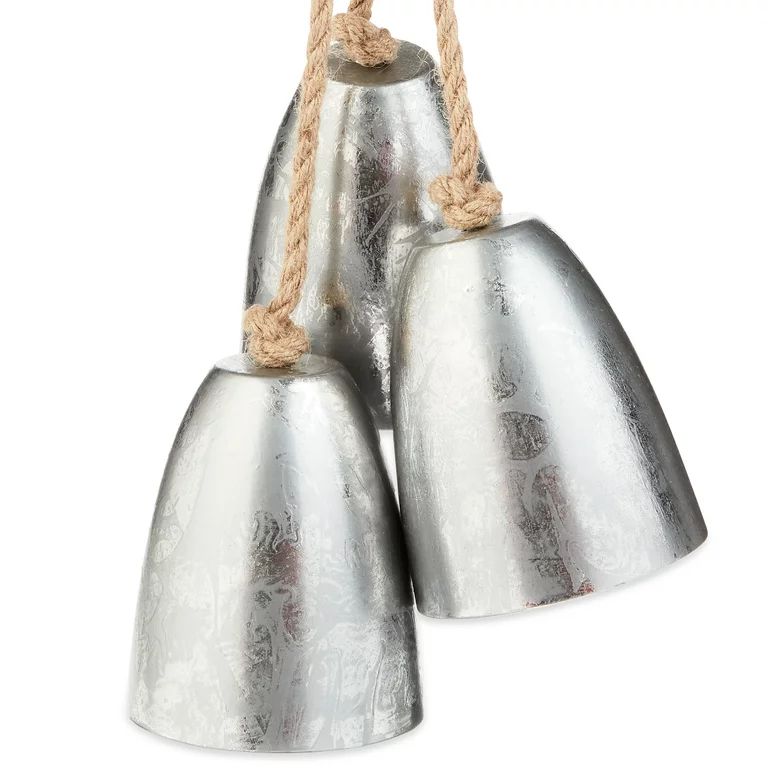 Holiday Time 3 Bells Decor, Silver | Walmart (US)