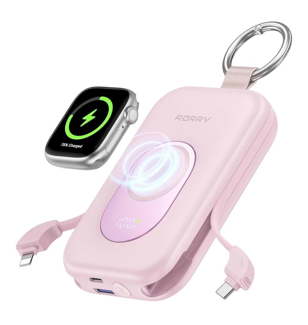 RORRY Portable Charger, 20000mAh PD 30W Portable Charger Power Bank with 2 Built-in Cables, Super Fast Charging Battery Pack with Keychain, Travel Essentials for iPhone, Apple Watch, iPad, Pink

Travel gadgets 

#LTKTravel #LTKU #LTKSaleAlert