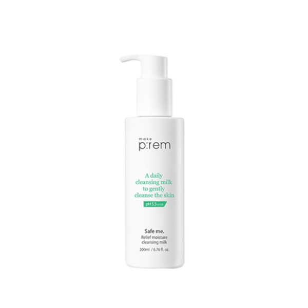 make p:rem - Safe Me. Relief Moisture Cleansing Milk - 200ml - White | Stylevana
