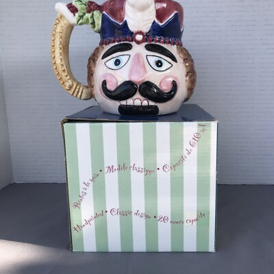 VTG 1996 Christmas Nutcracker Ceramic Coffee Mug Holiday Hand Painted 20 Oz -NIB | eBay US