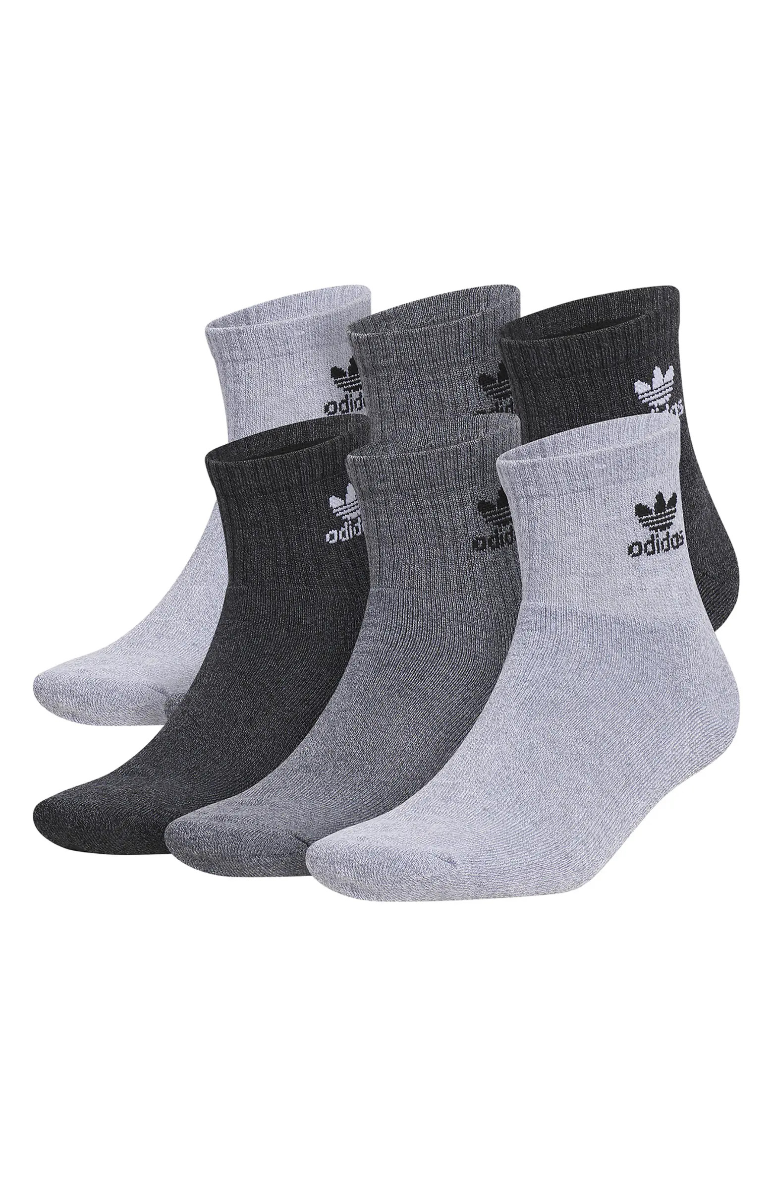 adidas Gender Inclusive Originals Trefoil 6-Pack Ankle Socks | Nordstrom | Nordstrom