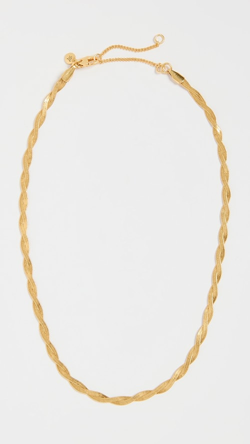 Braided Herringbone Necklace | Shopbop