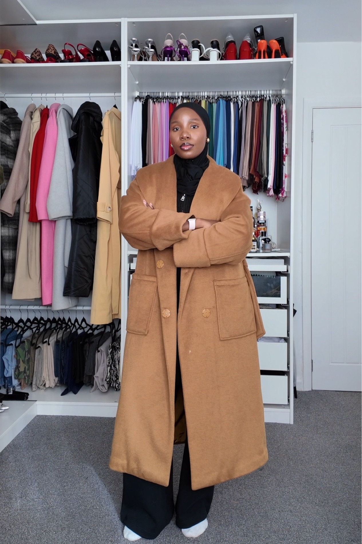 Winter coat rotation. Brown wool coat, cropped leather jacket, bomber jacket , burgundy coat. 

#LTKuk #LTKautumn #LTKstyletip