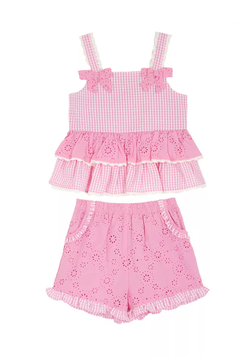 Toddler Girls Gingham Top and Shorts Set | Belk