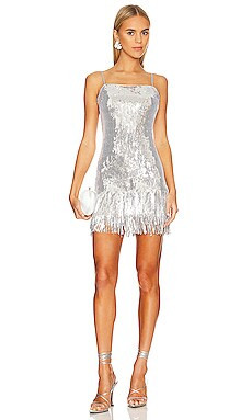LIKELY Winsley Dress in Silver from Revolve.com | Revolve Clothing (Global)