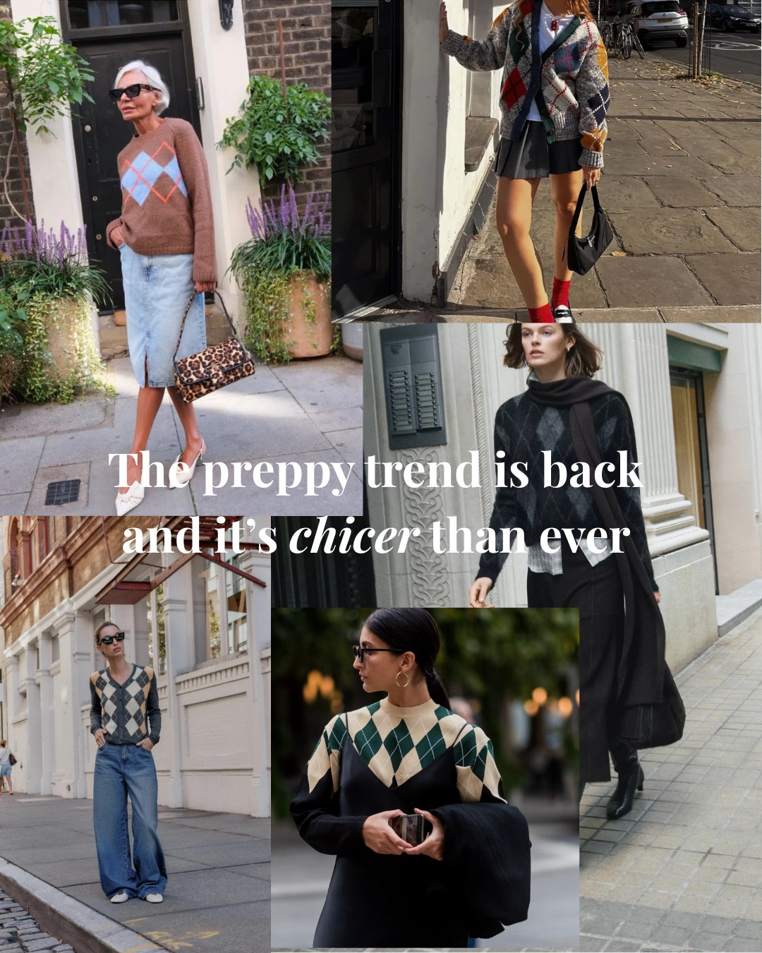 The argyle revival is here but this time it’s effortlessly cool.

Here is 3 ways to style this trend, it’s the perfect way to add interest to your everyday outfits this season. 

#LTKautumn #LTKuk #LTKstyletip