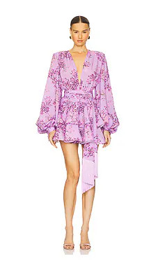Bronx and Banco Bedouin Poppy Mini Dress in Lilac Multi from Revolve.com | Revolve Clothing (Global)