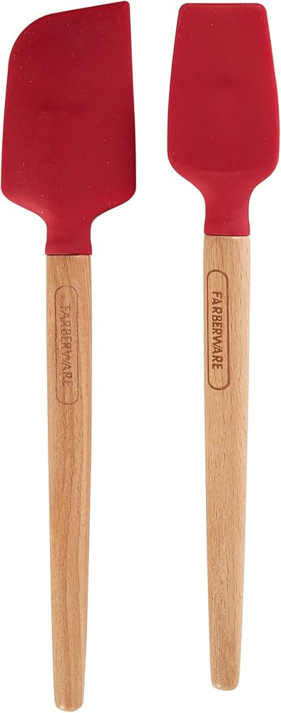 Farberware Professional Heat Resistant Silicone Spatula with Wood Handle-Safe for Non-Stick Cookw... | Amazon (US)