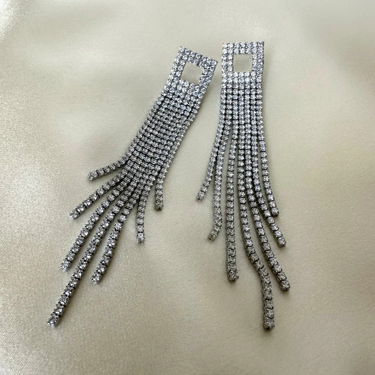 The Juliet Square Chandelier Earrings | Anisa Sojka