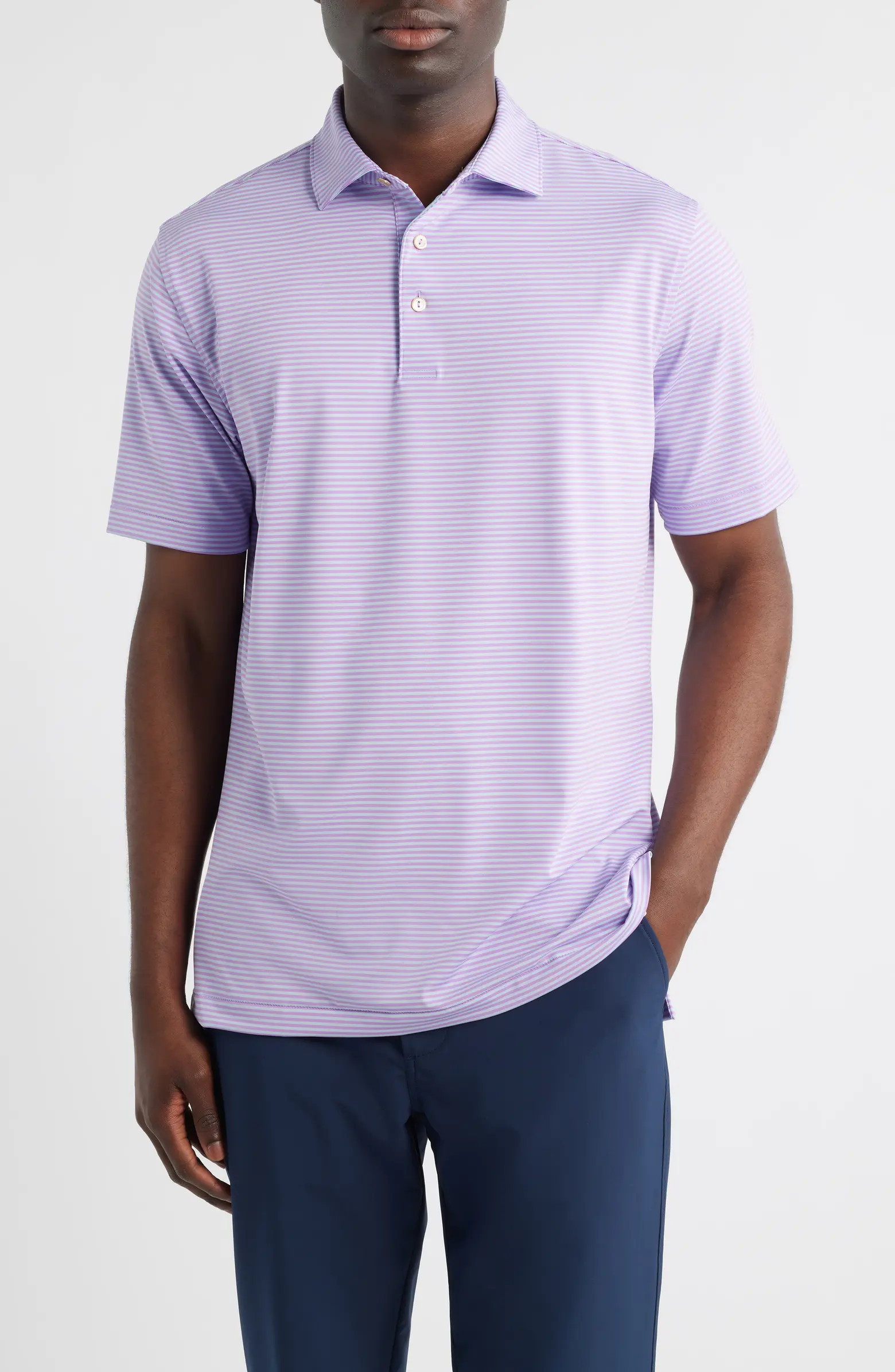 Hales Stripe Performance Jersey Polo | Nordstrom
