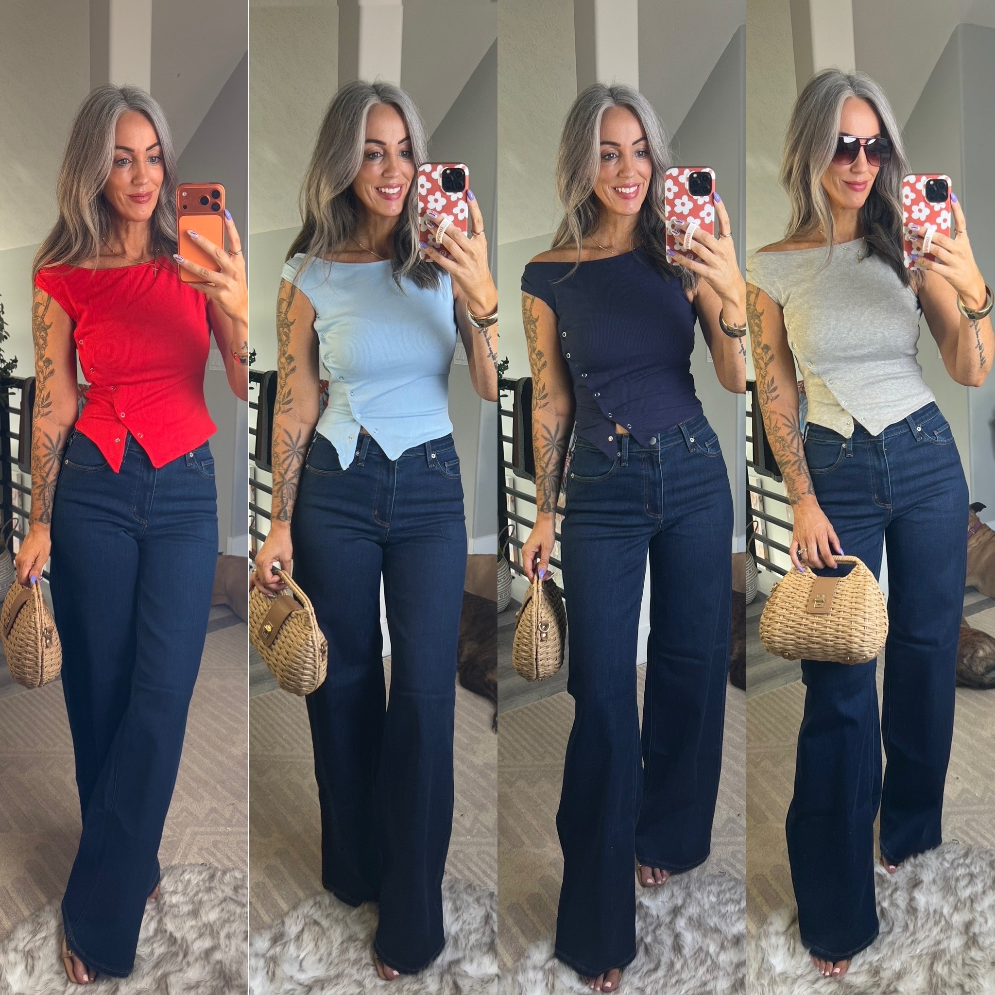Amazon off the shoulder ribbed top! Wearing size M. Target jeans are size 8 tall.

#LTKgrwm #LTKOver40 #LTKTall