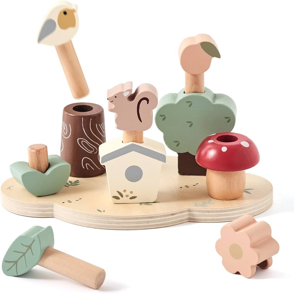 Pop Up Toy Color Sorting Wooden Toys | STEM Montessori Toys Color Matching Toys for Toddlers | Pr... | Amazon (US)