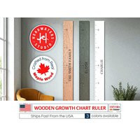 Farmhouse Boho Wooden Growth Chart-Wood Height Chart Wooden, Custom Family Ruler For Kids, Wall Hanging Board Personalized | Etsy (US)