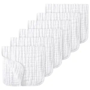 Looxii Muslin Burp Cloths 100% Cotton Muslin Cloths Large 20''x10'' Extra Soft and Absorbent 6 Pa... | Amazon (US)