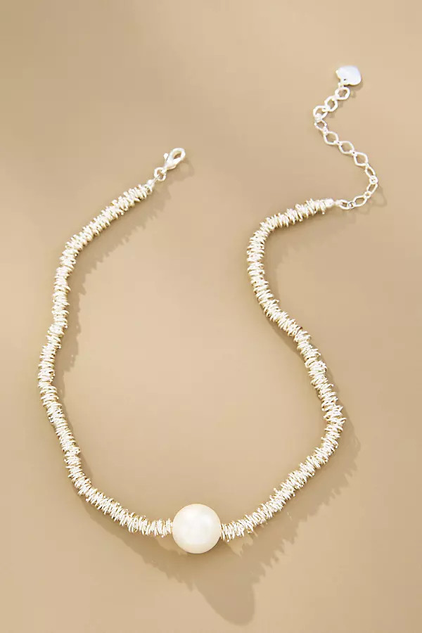 Beaded Pearl Collar Necklace | Anthropologie (US)