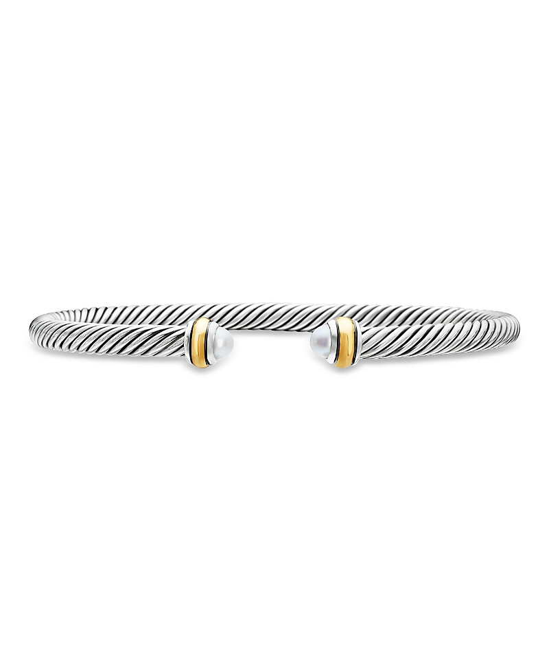 Classic Cable Bracelet in Sterling Silver with 18K Yellow Gold, 4mm | Bloomingdale's (US)