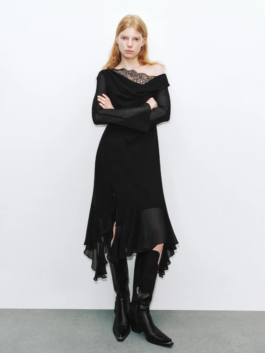 One Shoulder A-Line Dresses | Urban Revivo