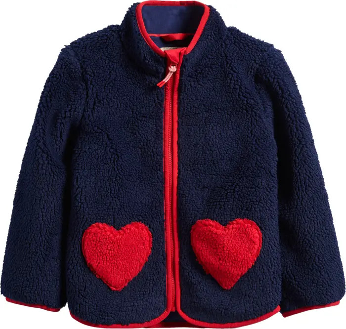 Kids' Eden Appliqué Textured Fleece Jacket | Nordstrom