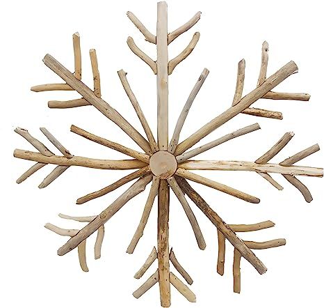 GALLERIE II Driftwood Snowflake Wall Decor Brown | Amazon (US)