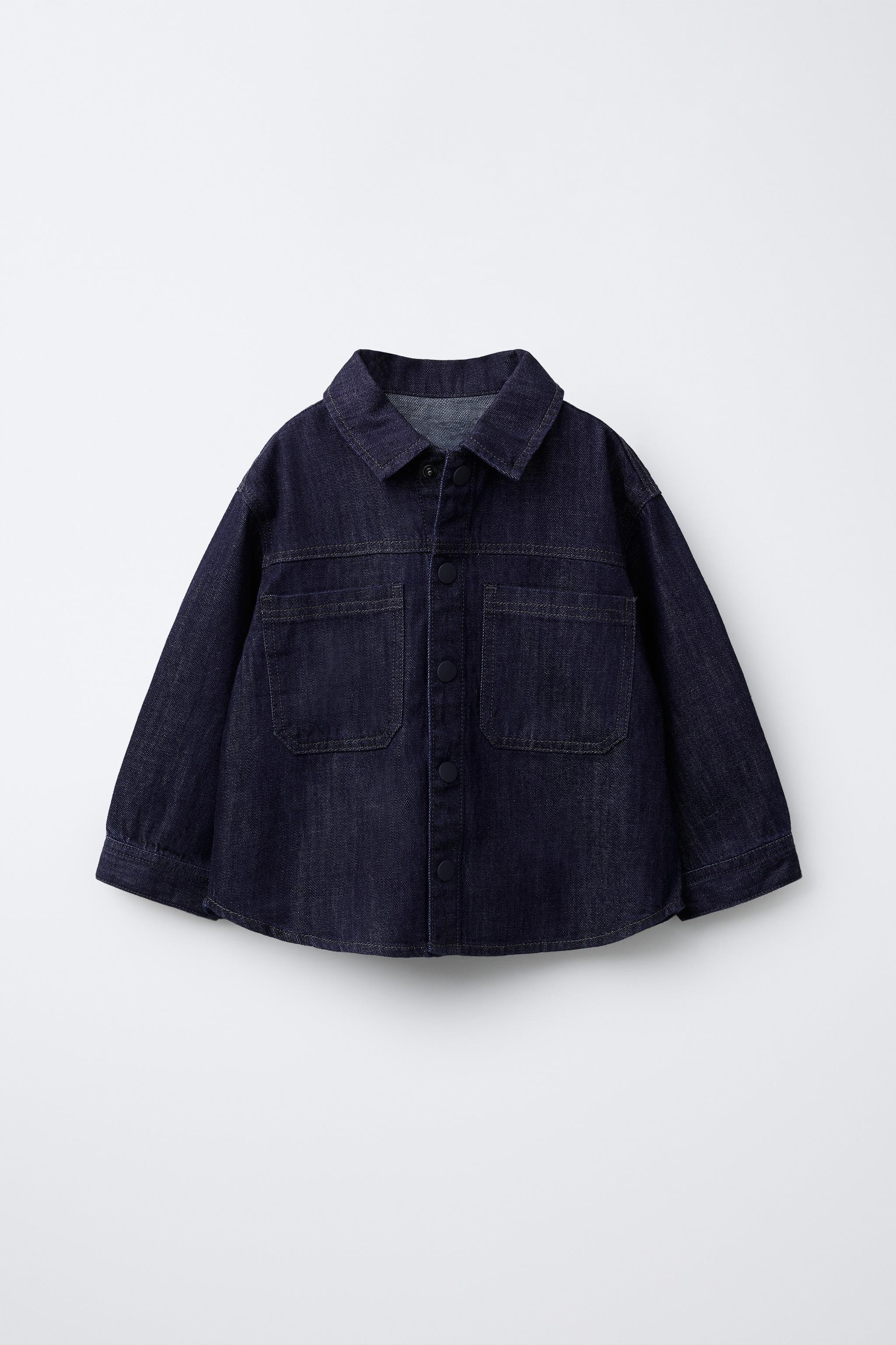 RUBBERIZED BUTTON DENIM SHIRT | Zara US