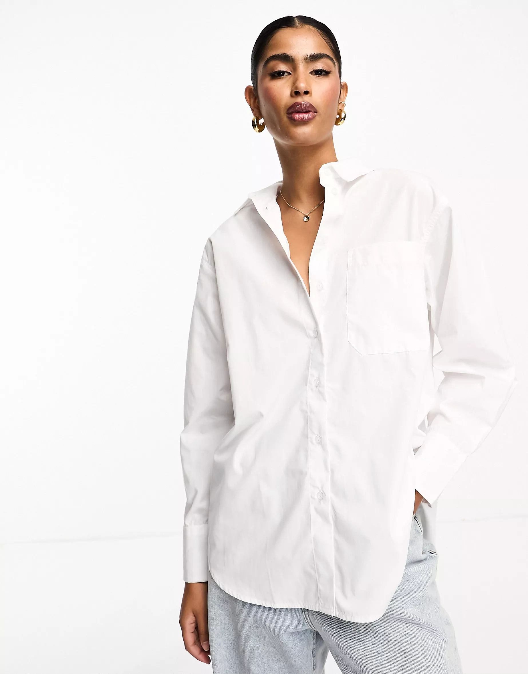 ASOS DESIGN oxford shirt in white | ASOS (Global)