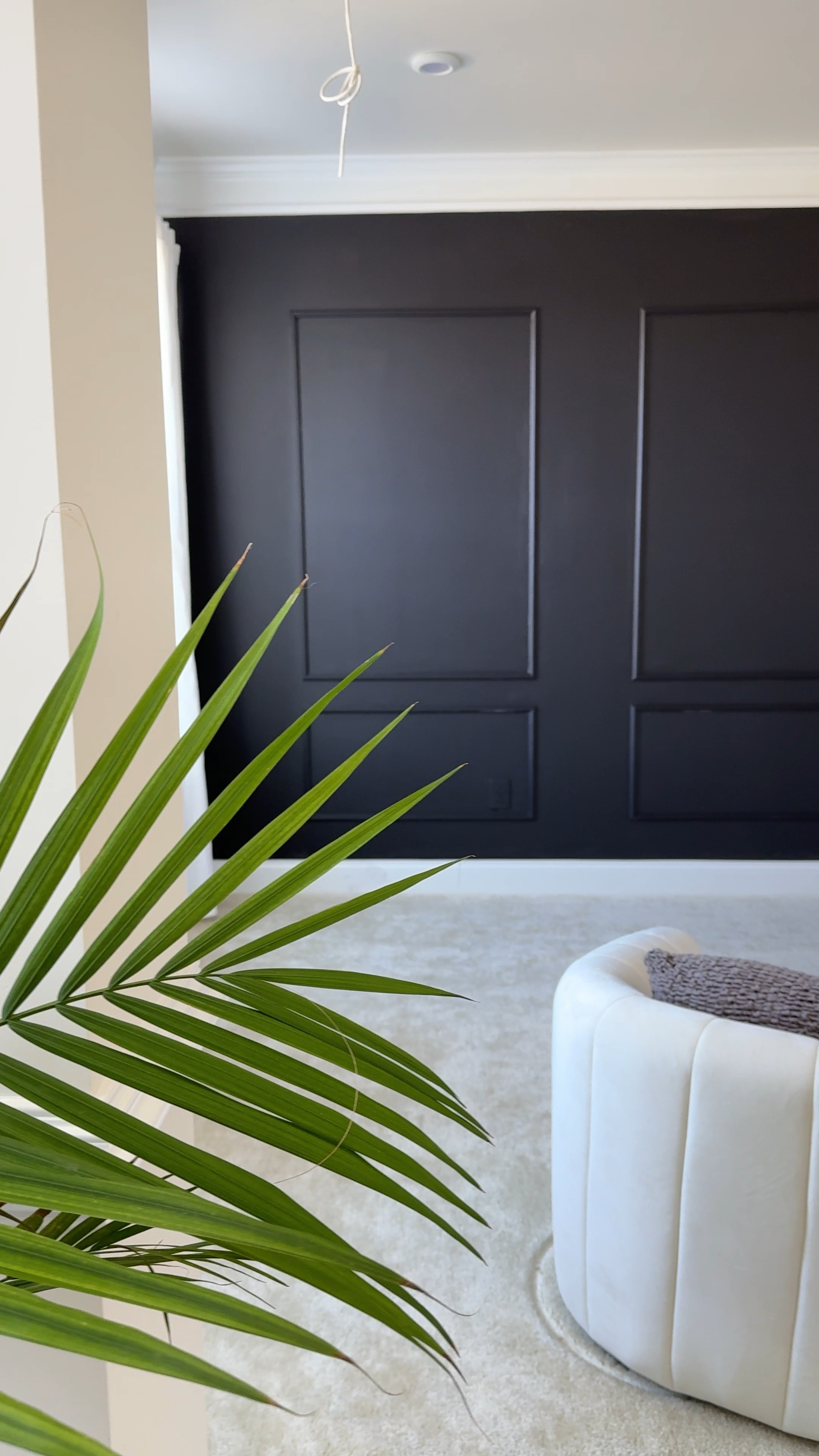 Living room refresh with peel and stick molding 🖤

#LTKhome #LTKMostLoved #LTKVideo