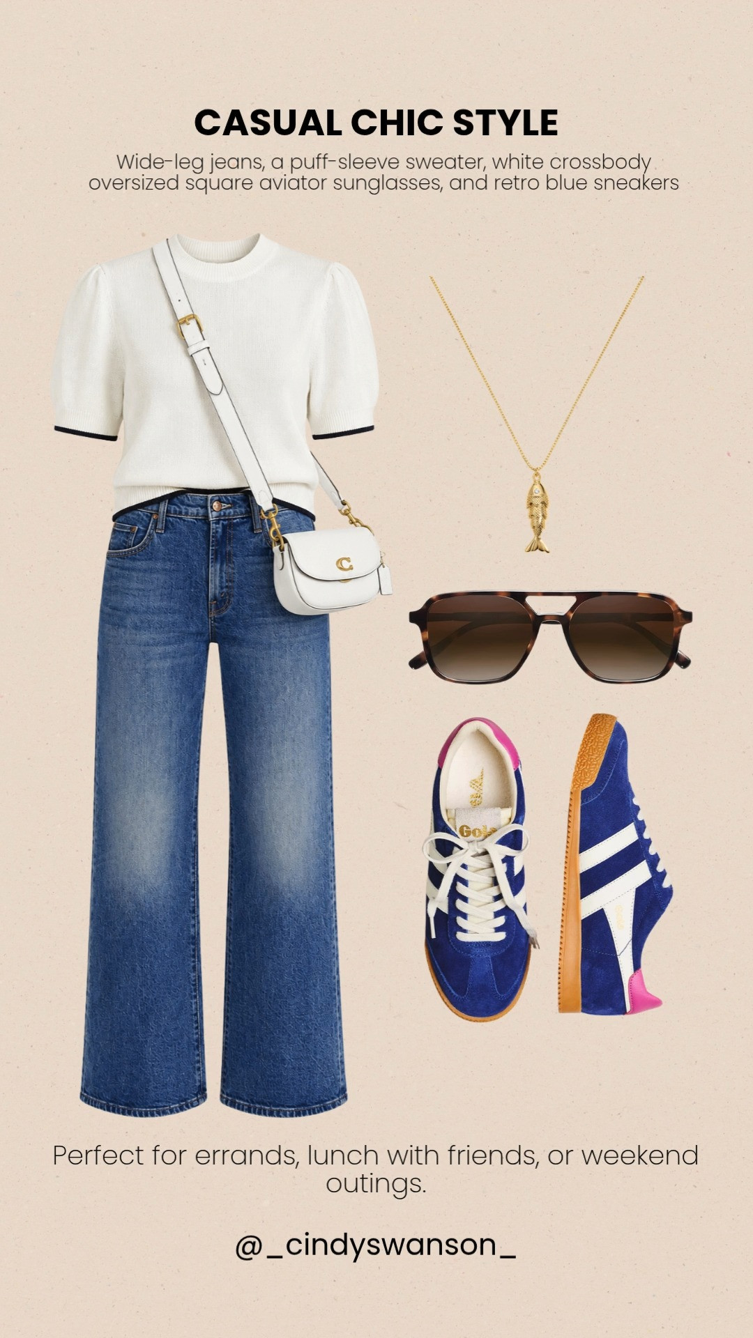 This is an easy outfit you’ll reach for on repeat. A classic puff-sleeve sweater, relaxed wide-leg jeans, and colorful retro sneakers create a comfortable, polished look that’s perfect for errands, lunch with friends, or weekend outings.

💡 LTK MADE EASY
❤️ Heart = Support my posts!
🔖 Save = Get sale & restock alerts
📋 Lists = Keep favorites organized
📲 Share = Send lists and products to a friend. Hello, Christmas List!
💬 Comment = Ask me anything about what I’m wearing.:-) 

 #LTKootd #LTKOver40 #LTKSaleAlert