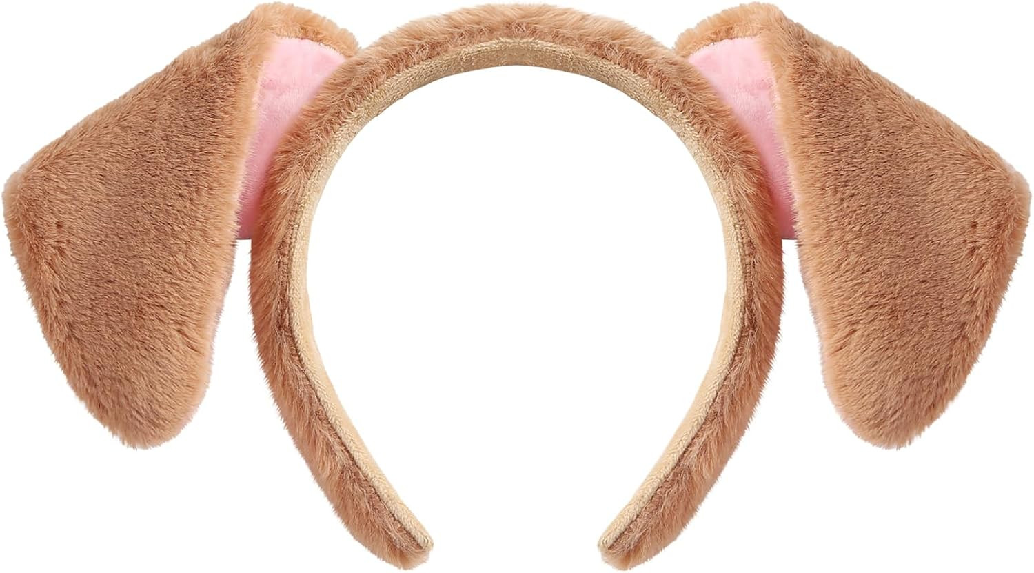Obavioy Brown Dog Ears Headband Puppy Ear Headwear for Adult | Amazon (US)