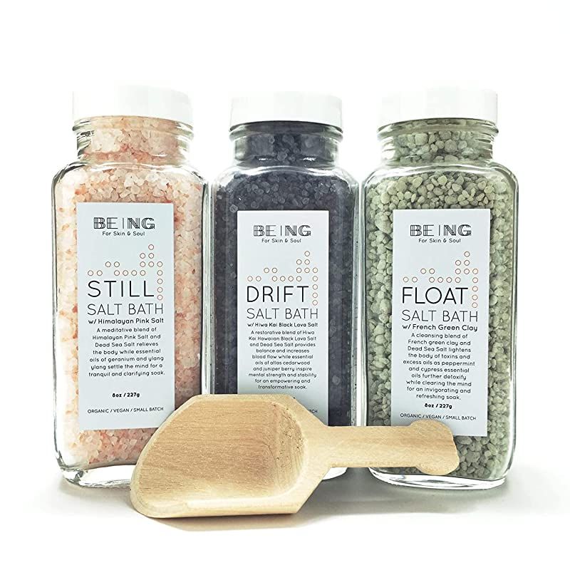 LIVE BY BEING Bath Salt Spa Gift Set Collection – All-Natural, Vegan, Handmade, Organic Essenti... | Amazon (US)