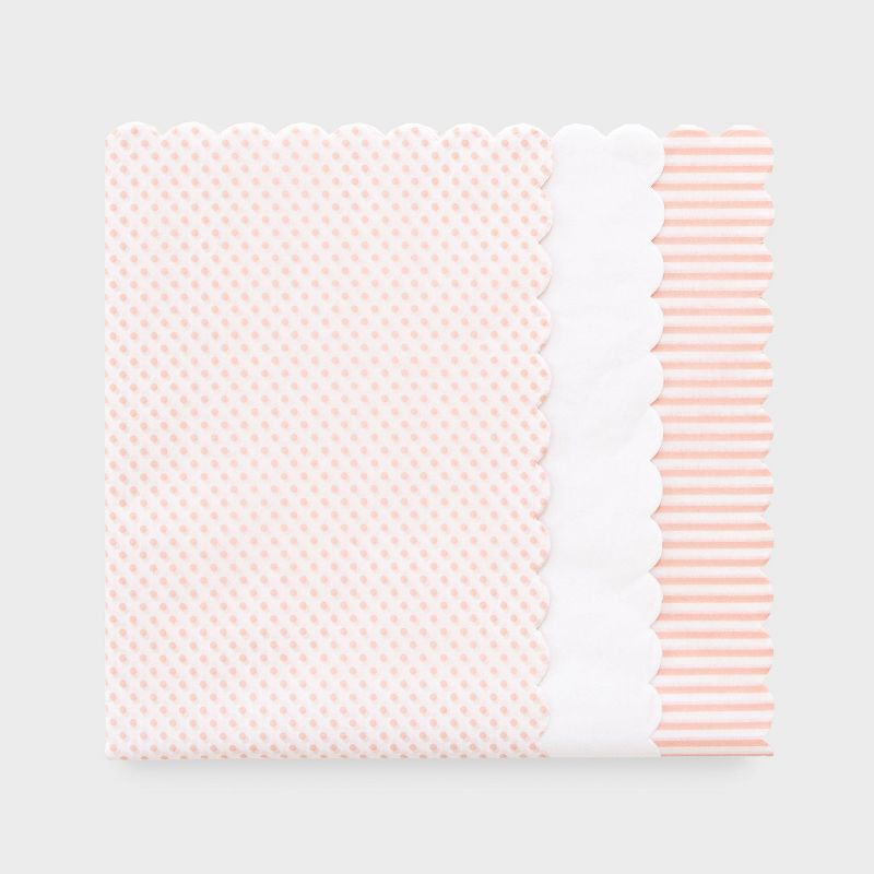 25ct Scallop Tissue Paper Pink - Sugar Paper™ + Target | Target