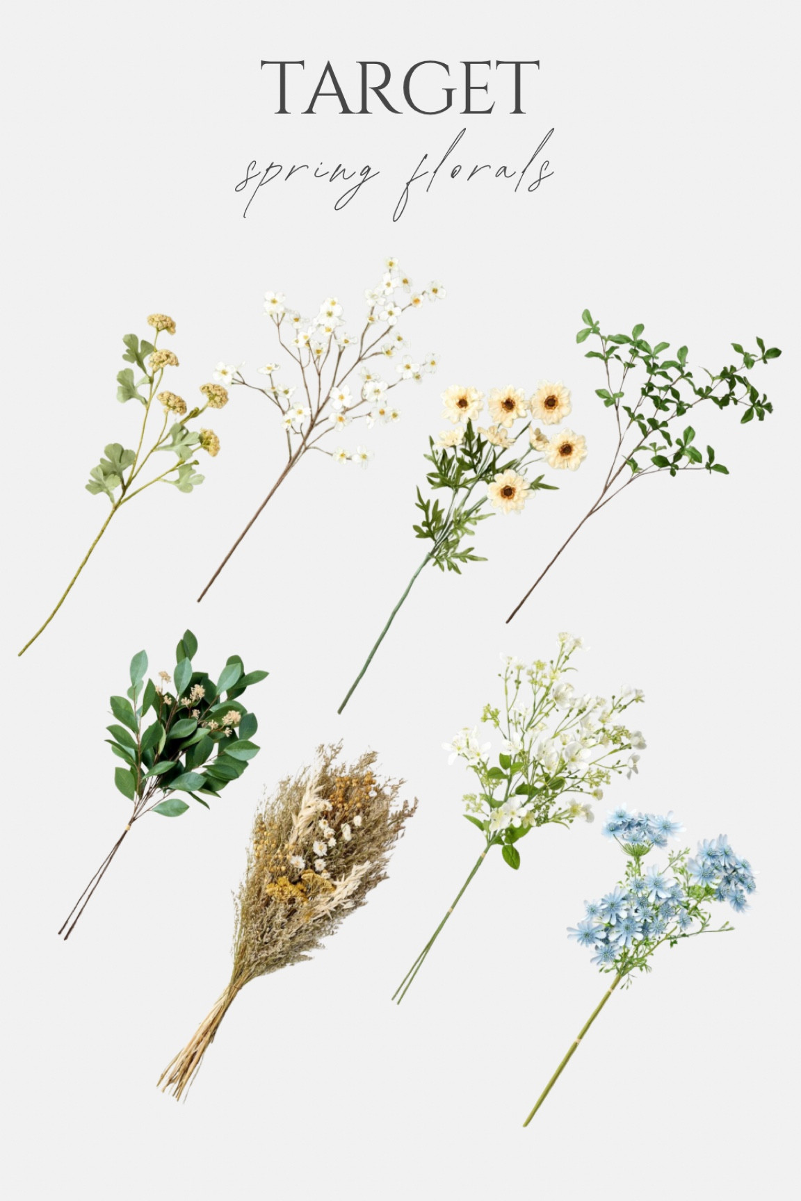 Spring floral stems from target!