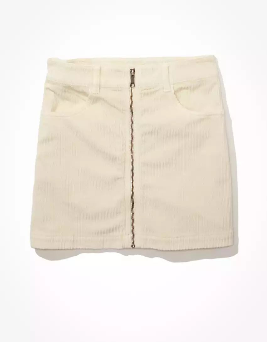 AE Zip-Up Corduroy Mini Skirt | American Eagle Outfitters (US & CA)