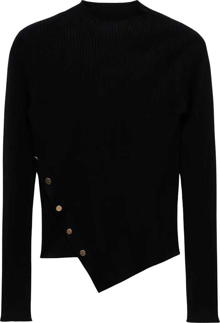Asymmetric Sweater with Buttons | Nordstrom