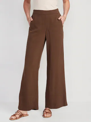 High-Waisted Playa Soft-Spun Wide-Leg Pants for Women | Old Navy (US)