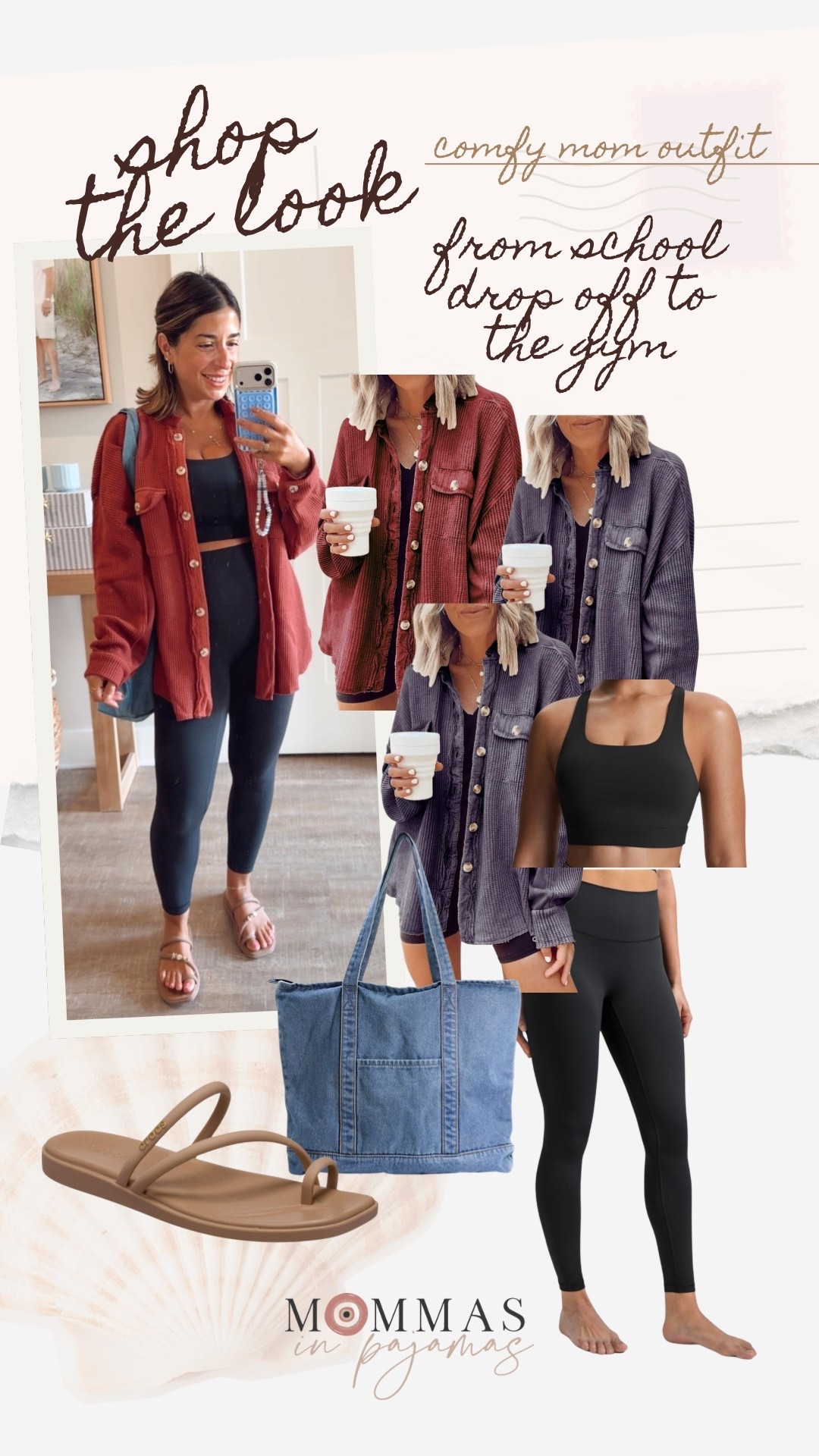 I’m not sure how summer went by so quickly, but school drop off is here and I am trying to stay comfy, cute and motivated for workouts after drop off. This Shacket is adorable and comes in multiple colors for the fall. I love how it looks over my simple workout, but that it dresses up so nicely. This look is a 10/10 for busy moms.

#LTKmomlife #LTKMidsize #LTKPetite