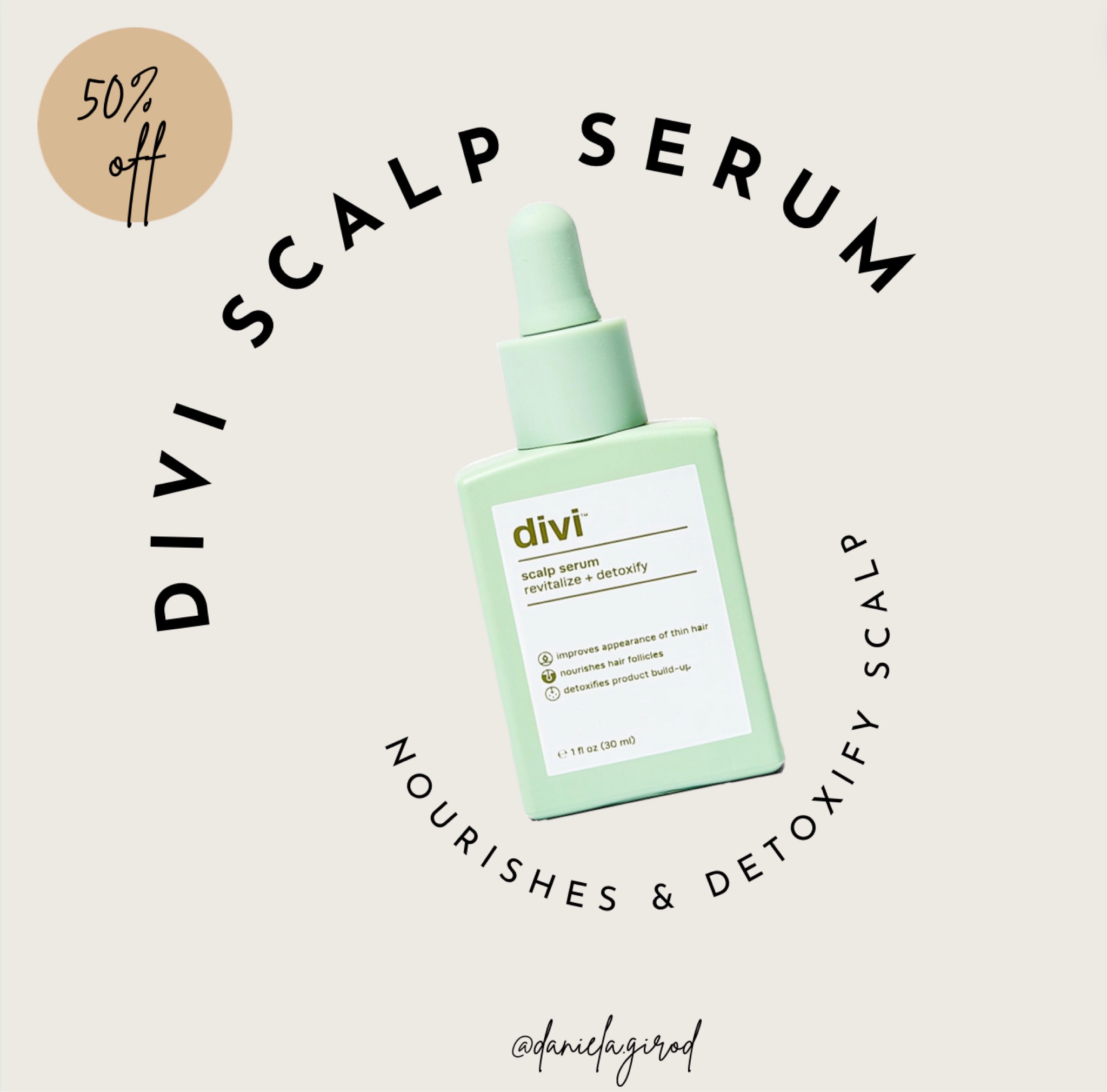 Beauty deal, divi scalp serum is 50% off today only!
**Nourishes the Scalp + Reduce Product & Oil Buildup + Improves the Appearance of Thinning Hair**#beautyfind #ultabeauty #divi #daniaustin #grwm #healthyhair #hairstyle

#LTKsalealert #LTKstyletip #LTKfindsunder50 #LTKSeasonal #LTKbeauty