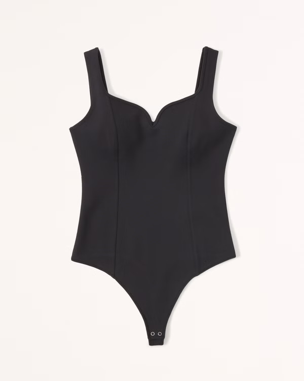 Ponte Corset Sweetheart Bodysuit | Abercrombie & Fitch (US)