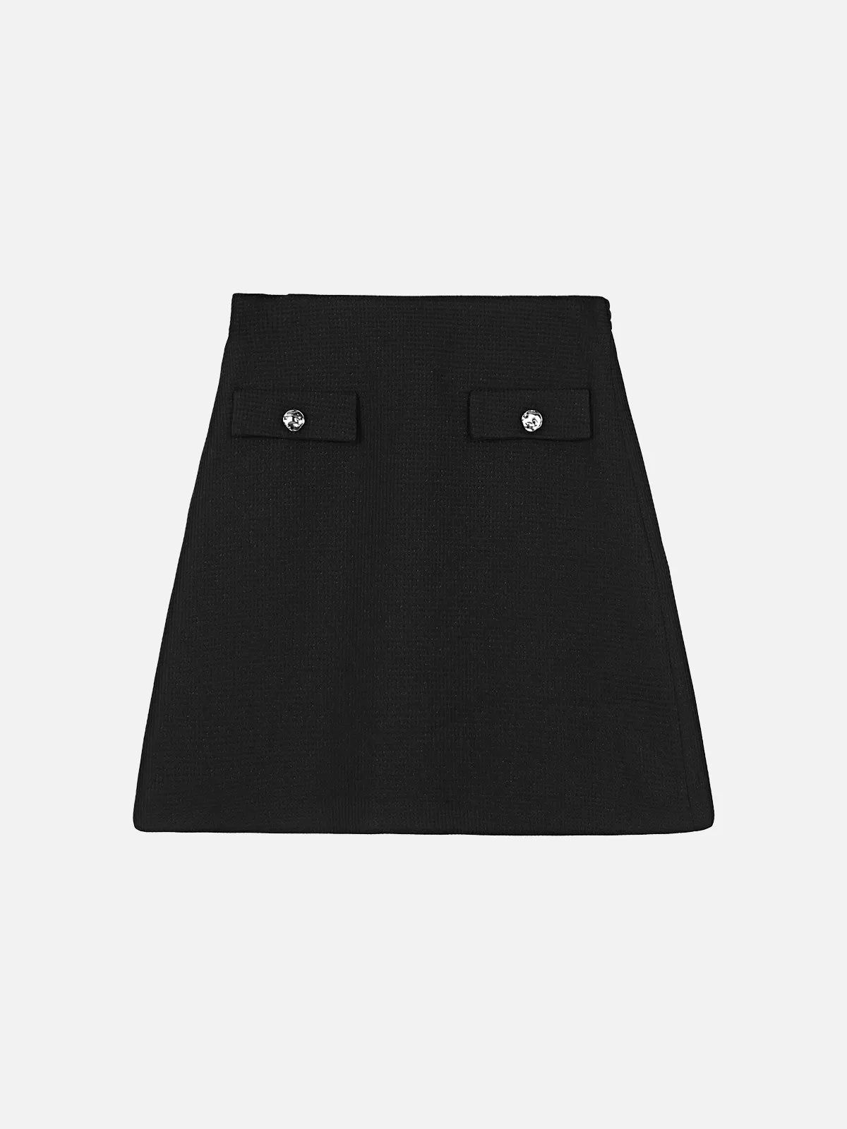 Vintage High Waist A-Line Skirt | SDEER